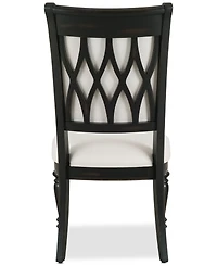 Daria Upholstered Back Side Chair, Created for Macy's