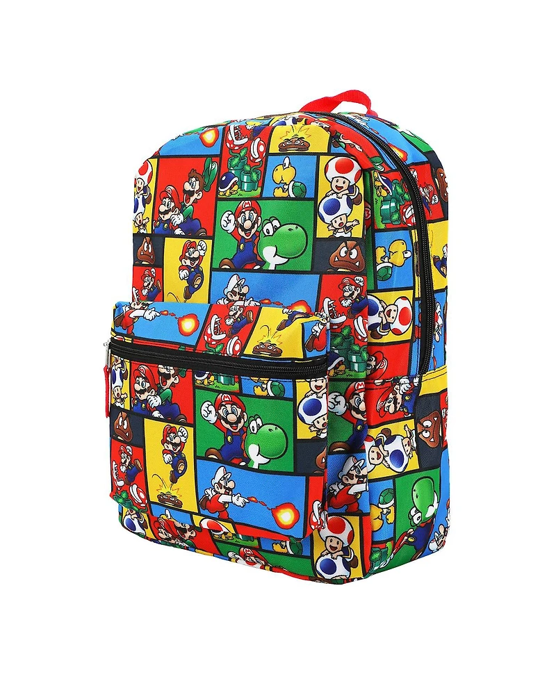 Super Mario Brothers All-Over Print 18” Backpack