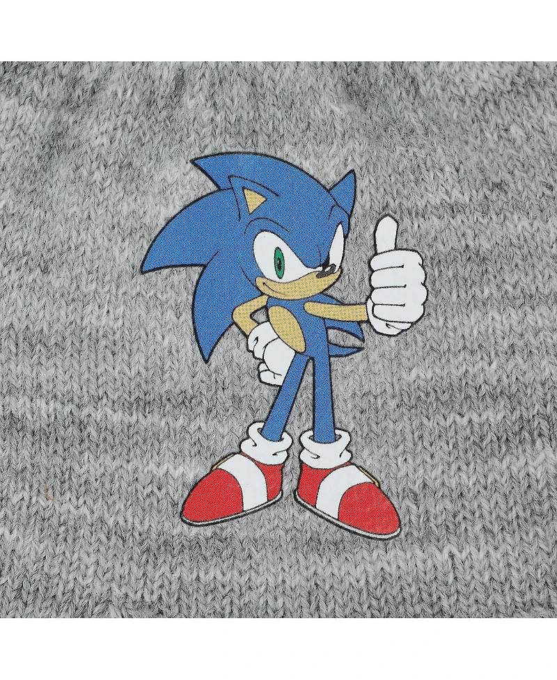 Starwars Boys Sonic the Hedgehog Youth Cuffed Beanie and Gloves Set