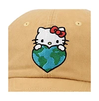 Hello Kitty Embroidered Canvas Cotton Twill Dad Hat