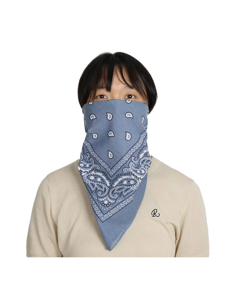 Bioworld Lightweight Blue 22"x22" 6-Pack Bandana Set