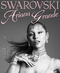 Swarovski Ariana Grande x Swarovski Rhodium Plated Heart Mixed Cuts Tennis Bracelet