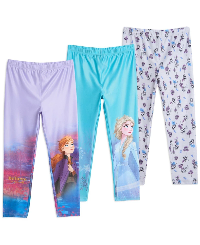 Frozen Girls 3 Pack Leggings