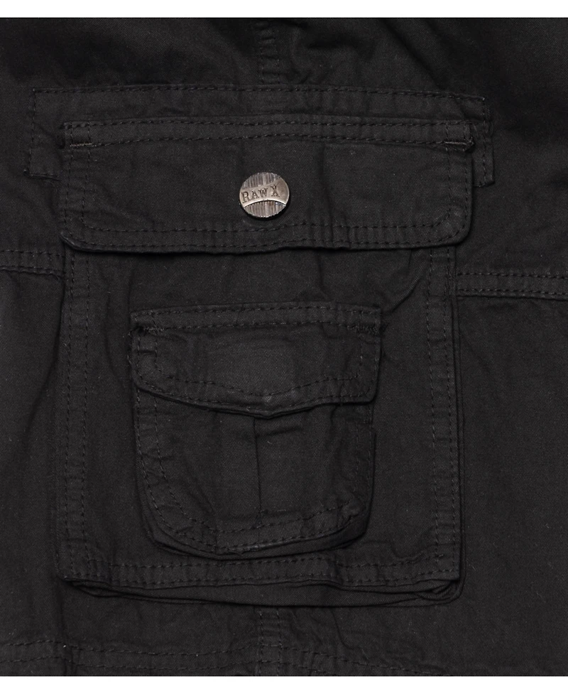 Boy's Belted Twill Cargo Shorts