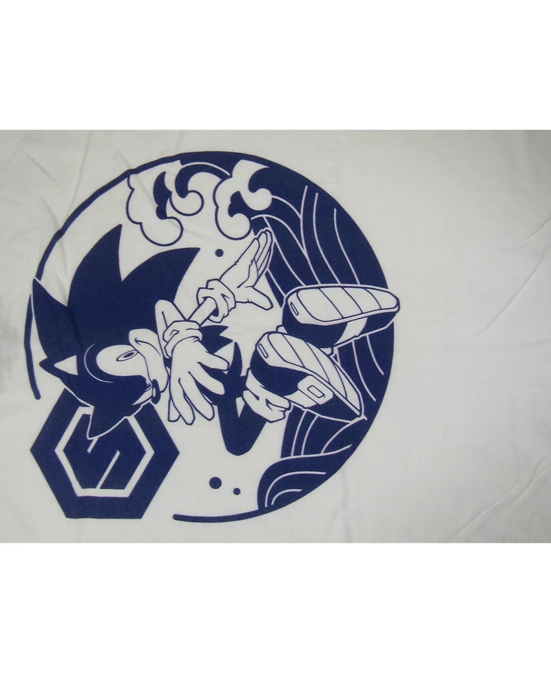 Sonic the Hedgehog Big & Tall Modern Character White Graphic Tee - 4XLB