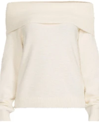 Lands' End Women's Eyelash Off Shoulder Sweater