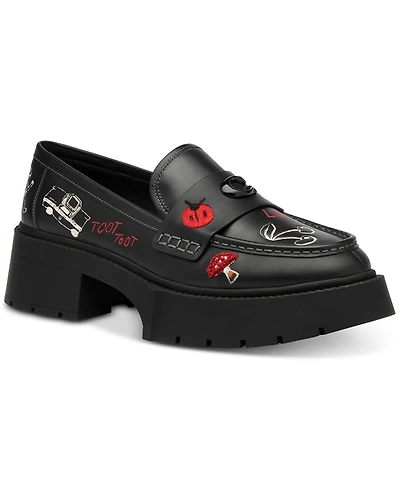 Coach Women's Leah Platform Sketch Loafer Flats