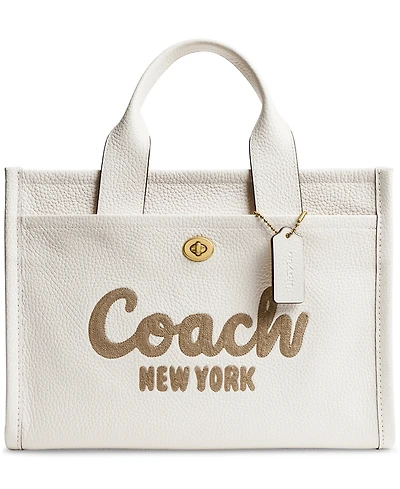 Coach Cargo Medium Bubble Leather Tote Bag