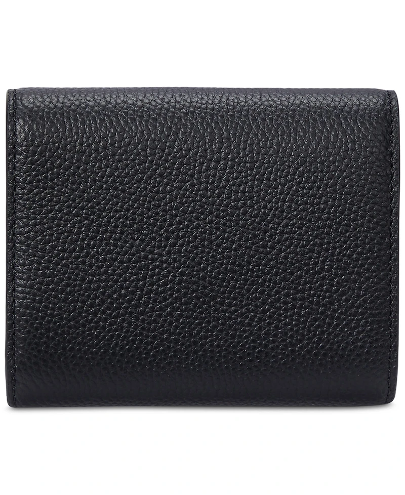Lauren Ralph Lauren Pebbled Leather Small Cameryn Flap Wallet