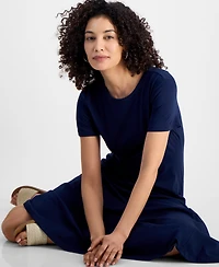 Style & Co Petite T-Shirt Midi Dress, Exclusively at Macy's