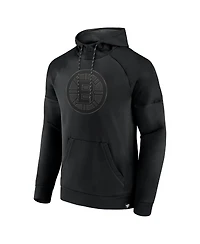 Fanatics Men's Boston Bruins Black Ice Defender Raglan Pullover Hoodie
