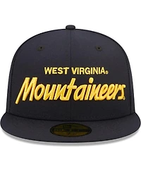 Men's New Era Navy West Virginia Mountaineers Griswold 59FIFTY Fitted Hat