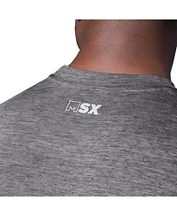 Msx by Michael Strahan Men's Black Philadelphia Eagles Motion Space-Dye T-Shirt