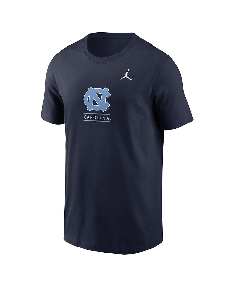 Jordan Men's Navy North Carolina Tar Heels 2-Hit T-Shirt