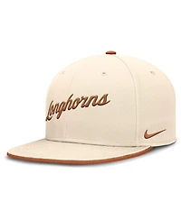 Nike Men's Natural Texas Longhorns Primetime True Performance Fitted Hat