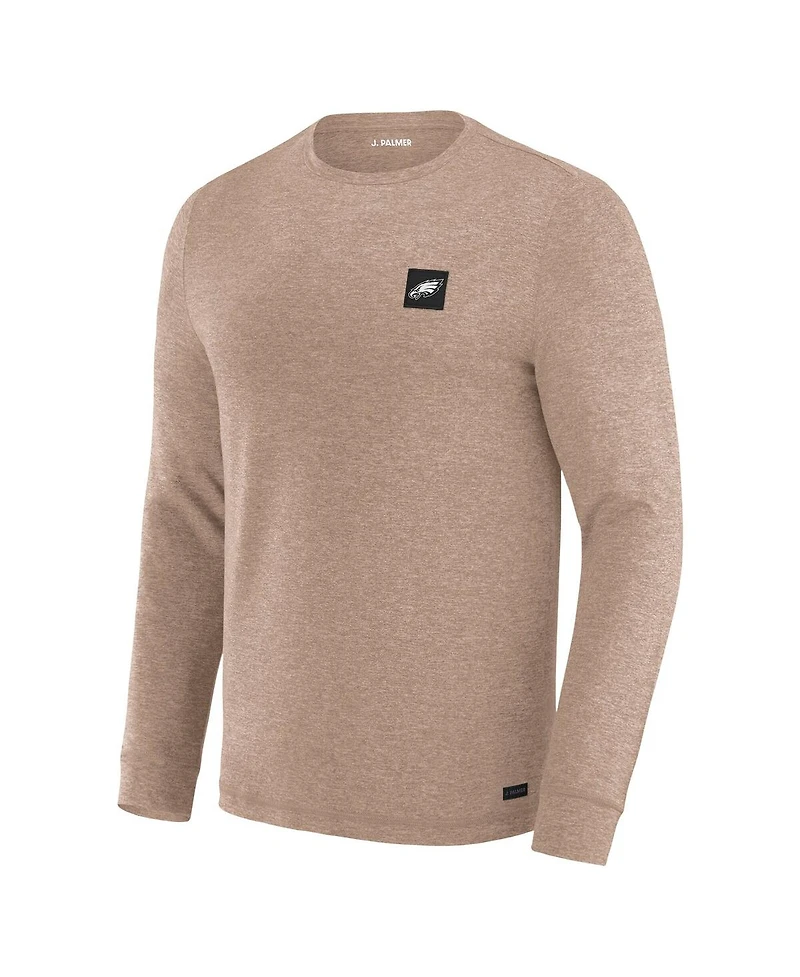J. Palmer Men's Tan Philadelphia Eagles Four Down Long Sleeve T-Shirt