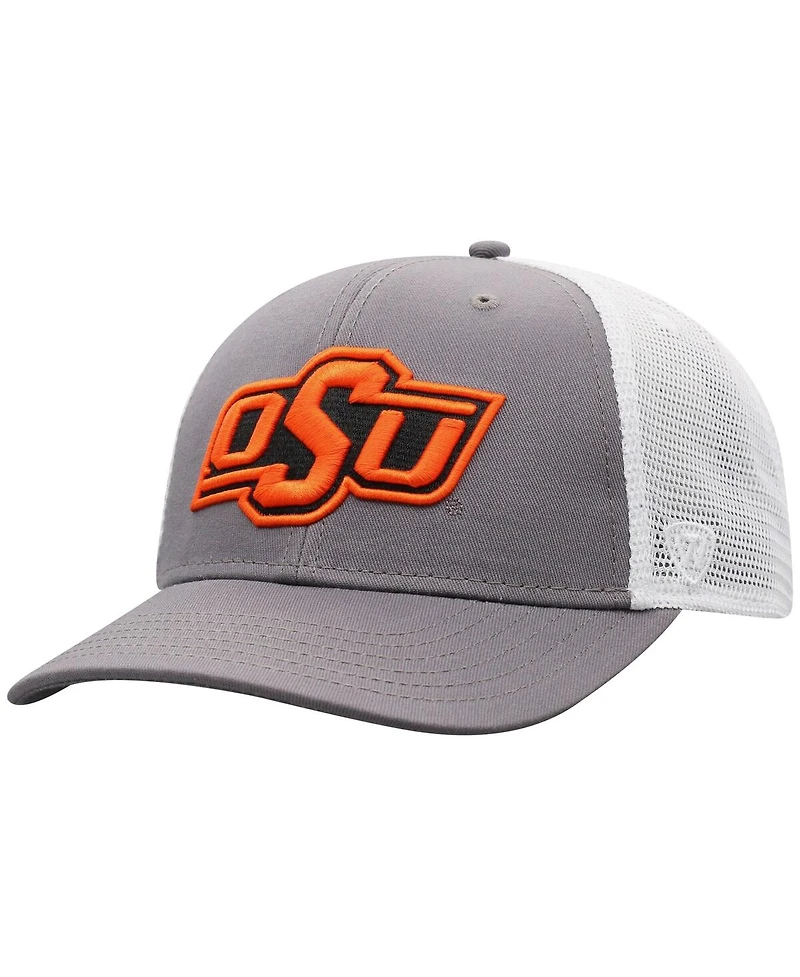 Top of the World Men's Gray Oklahoma State Cowboys Trucker Adjustable Hat