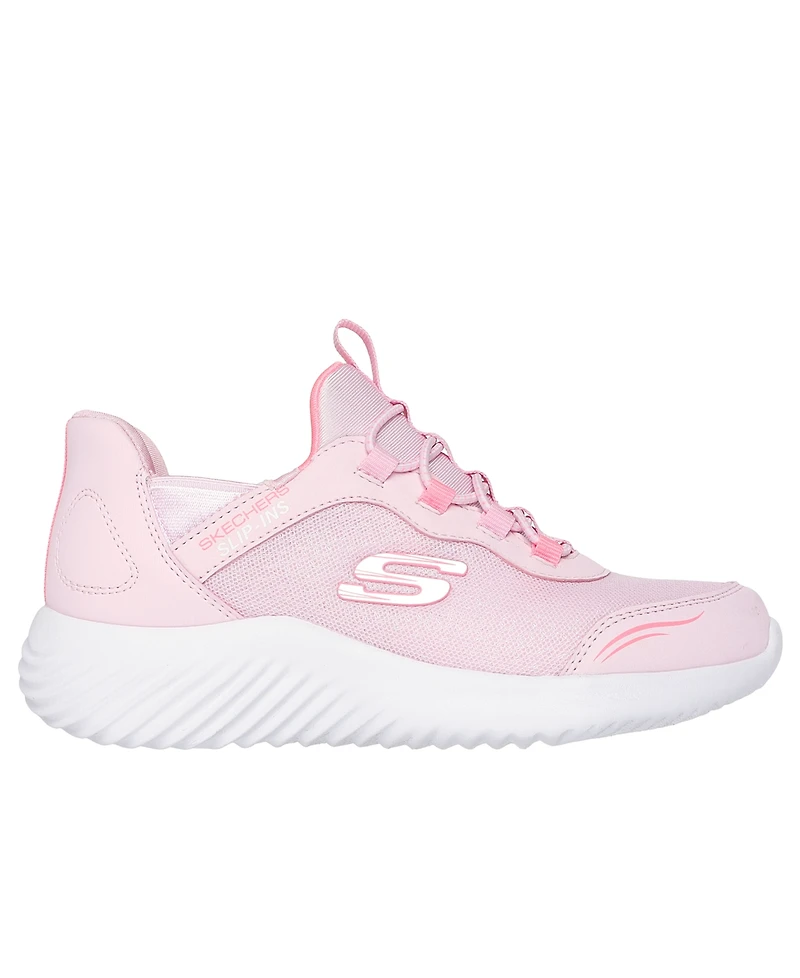 Skechers Little Girls Slip-ins: Bounder - Simple Cute Casual Sneakers from Finish Line