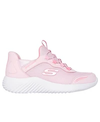Skechers Little Girls Slip-ins: Bounder - Simple Cute Casual Sneakers from Finish Line
