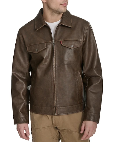 Levi's Men's Classic-Fit Faux-Leather Jacket
