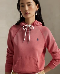 Polo Ralph Lauren Women's Shrunken Fit Fleece Hoodie Sweatshirt