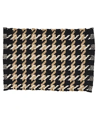 Saro Lifestyle Traditional Houndstooth Placemat, Set of 4