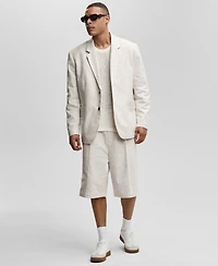 Mode of One Men's Relaxed-Fit Speckled Textured Blazer, Exclusively at Macy's