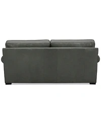 Radley Roll Arm 74" Leather Apartment Sofa, Exclusively at Macy's