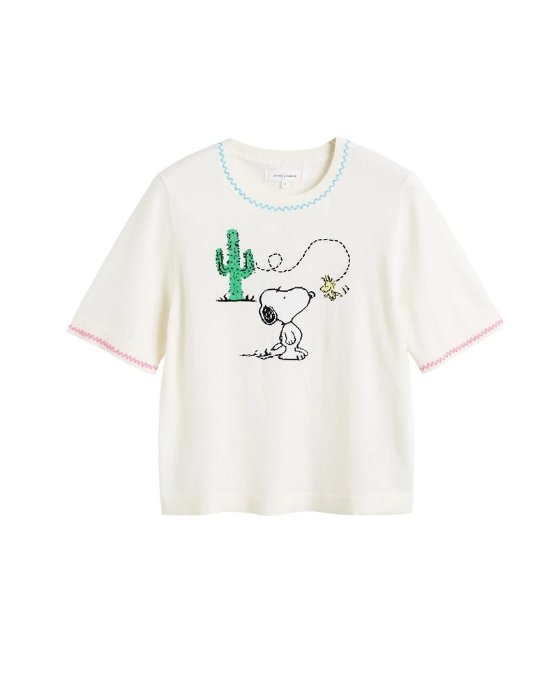 Chinti & Parker Women's Cotton Peanuts Vacation T-Shirt