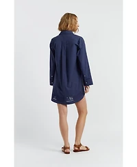 Chinti & Parker Women's Cotton Broderie Shirt Dress