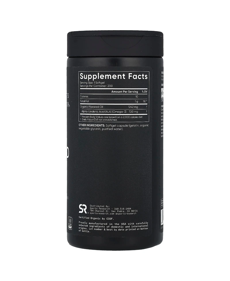 Sports Research Flaxseed Oil