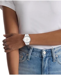 Calvin Klein Women's Vibrancy White Silicone Strap Watch, 38mm