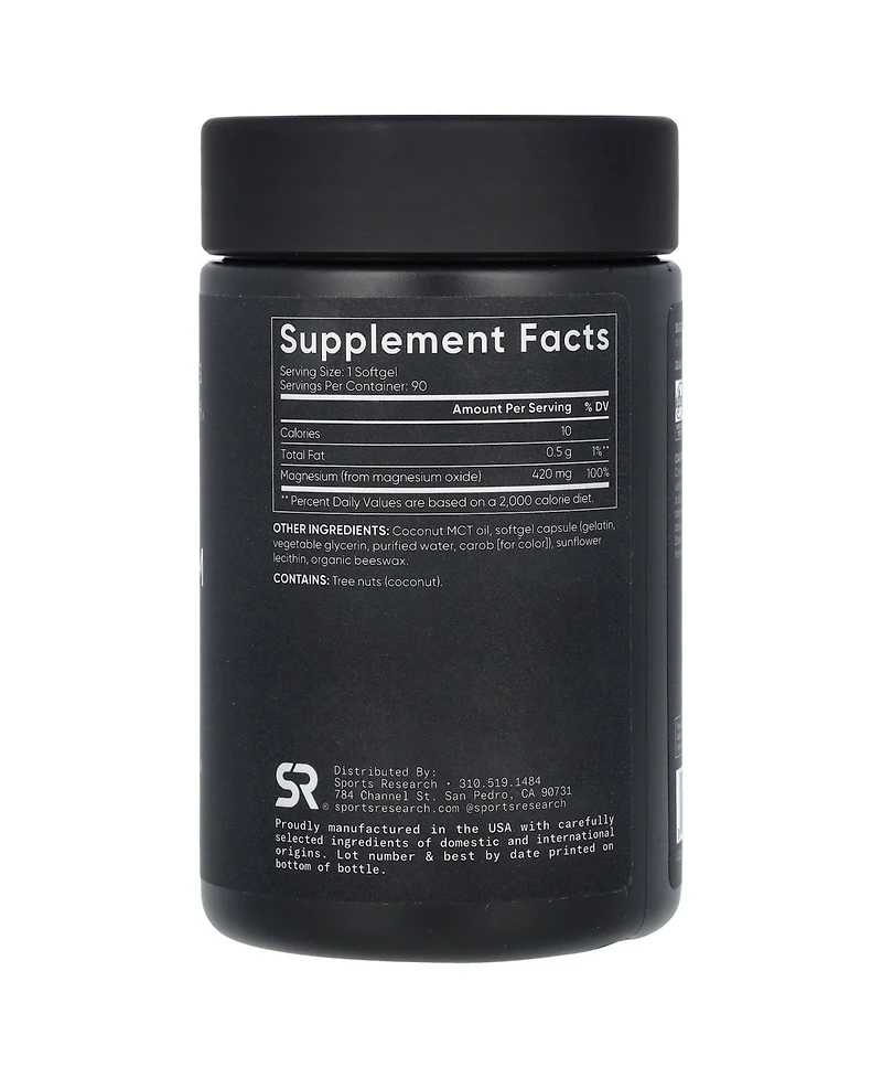 Sports Research Magnesium Oxide 420 mg