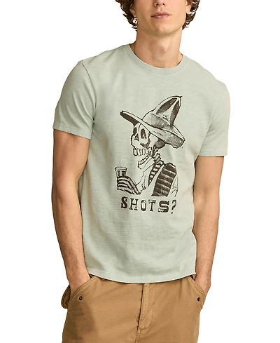 Lucky Brand Men's Shots Skeleton Short Sleeve T-shirt