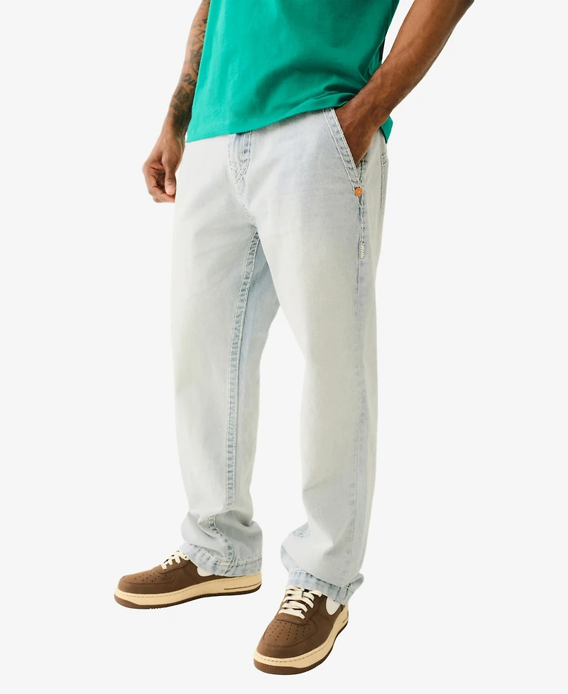 True Religion Men's Collar Super T Bobby Baggy Jeans