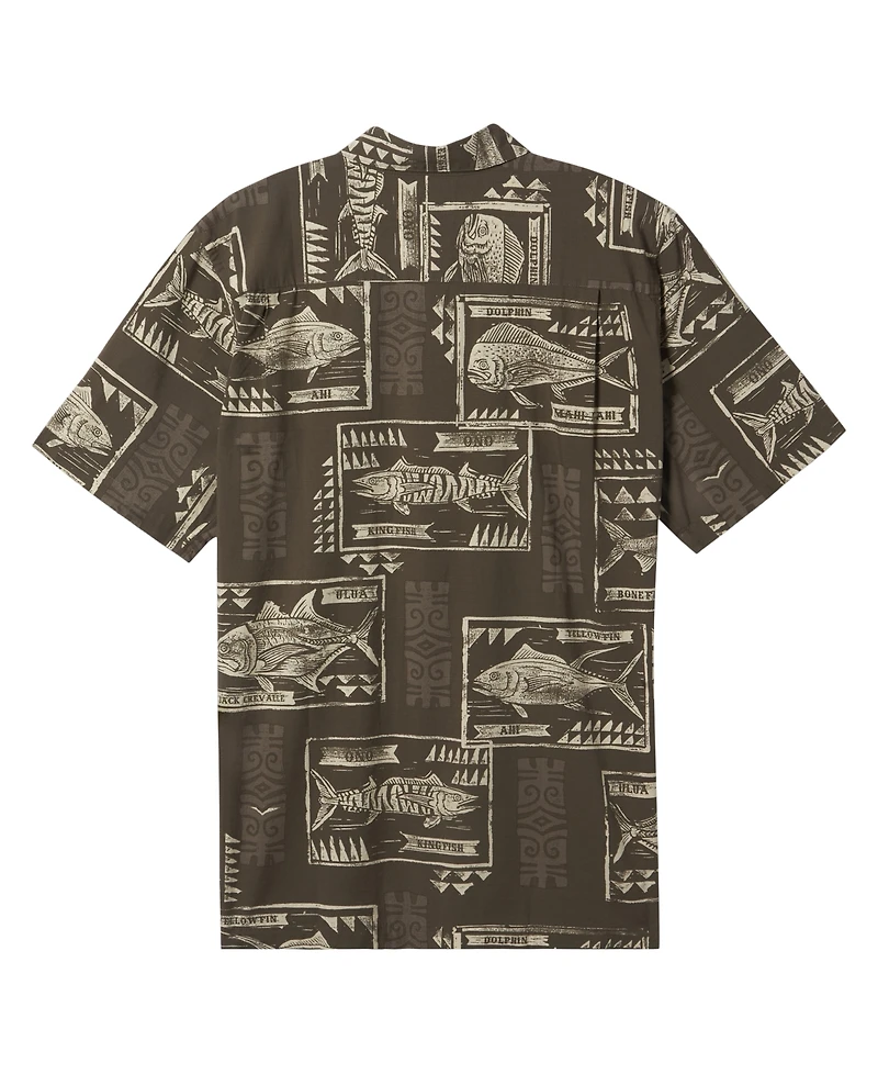 Quiksilver Waterman Men's Block Fish Woven Shirt