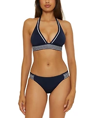 Trina Turk Women's Monaco Pleated Bikini Bottoms