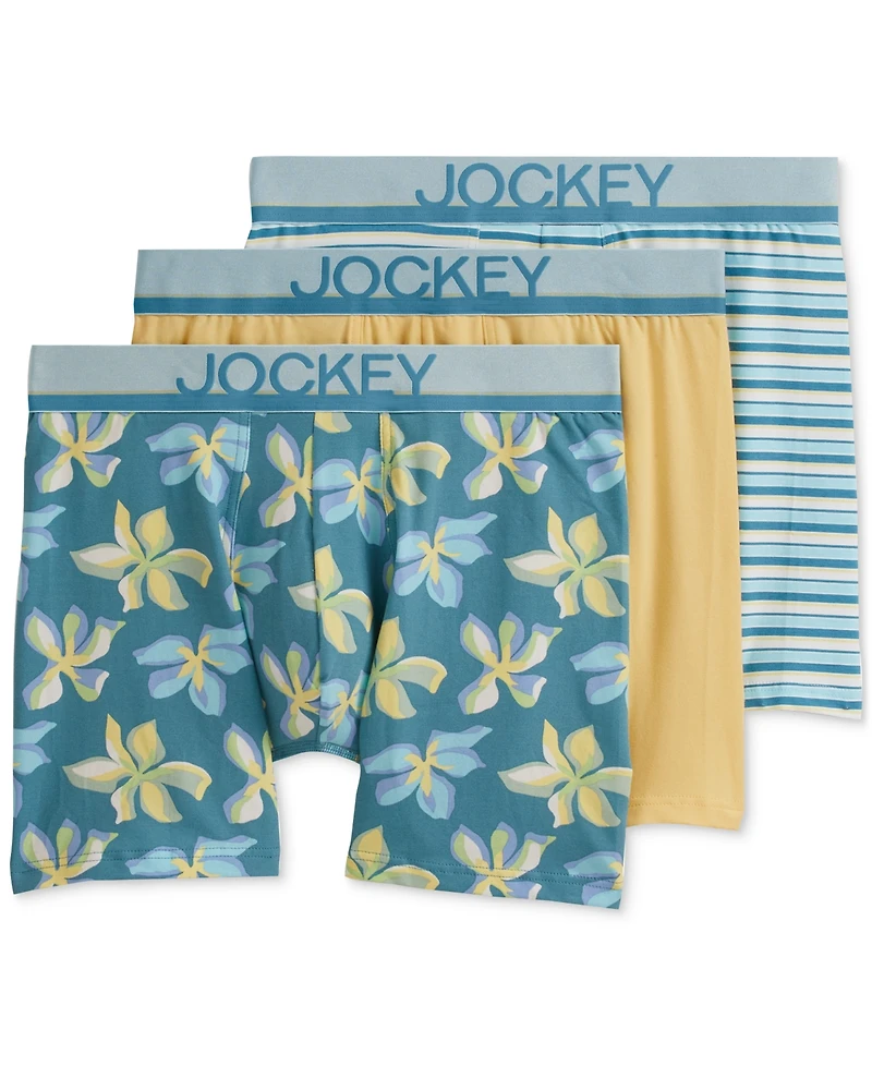 Jockey Men's 3pk. True Style Logo Boxer Briefs