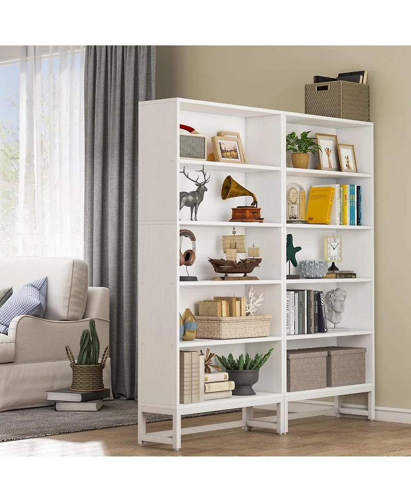 Tribesigns Tall Bookcase and Bookshelf, 70.8" Large Bookcases Organizer with 5-Tier Storage Shelves for Living Room, Bedroom, Office