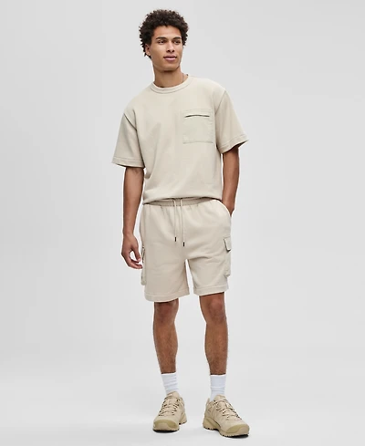 Mode of One Men's Regular-Fit Printed 7" French Terry Cargo Shorts, Exclusively at Macy's