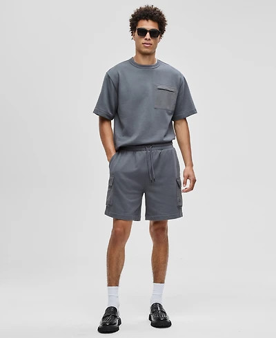 Mode of One Men's Regular-Fit Printed 7" French Terry Cargo Shorts, Exclusively at Macy's