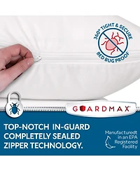 Waterproof Zippered Pillow Protector - King Size - 4 Pack