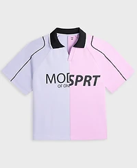 Mode of One Men's Relaxed-Fit Pieced Colorblocked Polo Shirt, Macy's Exclusive