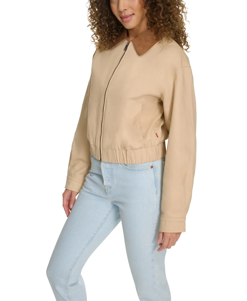 Levi's Women's Corduroy Collar Cotton Jacket