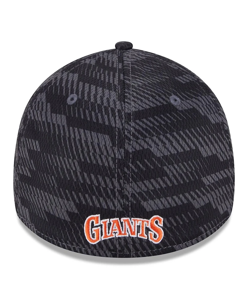 New Era Men's Black San Francisco Giants 2025 Mlb Clubhouse 39THIRTY Flex Hat