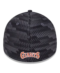 New Era Men's Black San Francisco Giants 2025 Mlb Clubhouse 39THIRTY Flex Hat