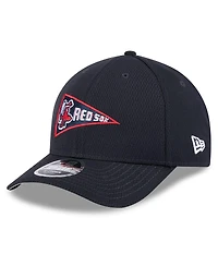 New Era Men's Navy Boston Red Sox 2025 Mlb Clubhouse 9FORTY M-Crown Adjustable Hat