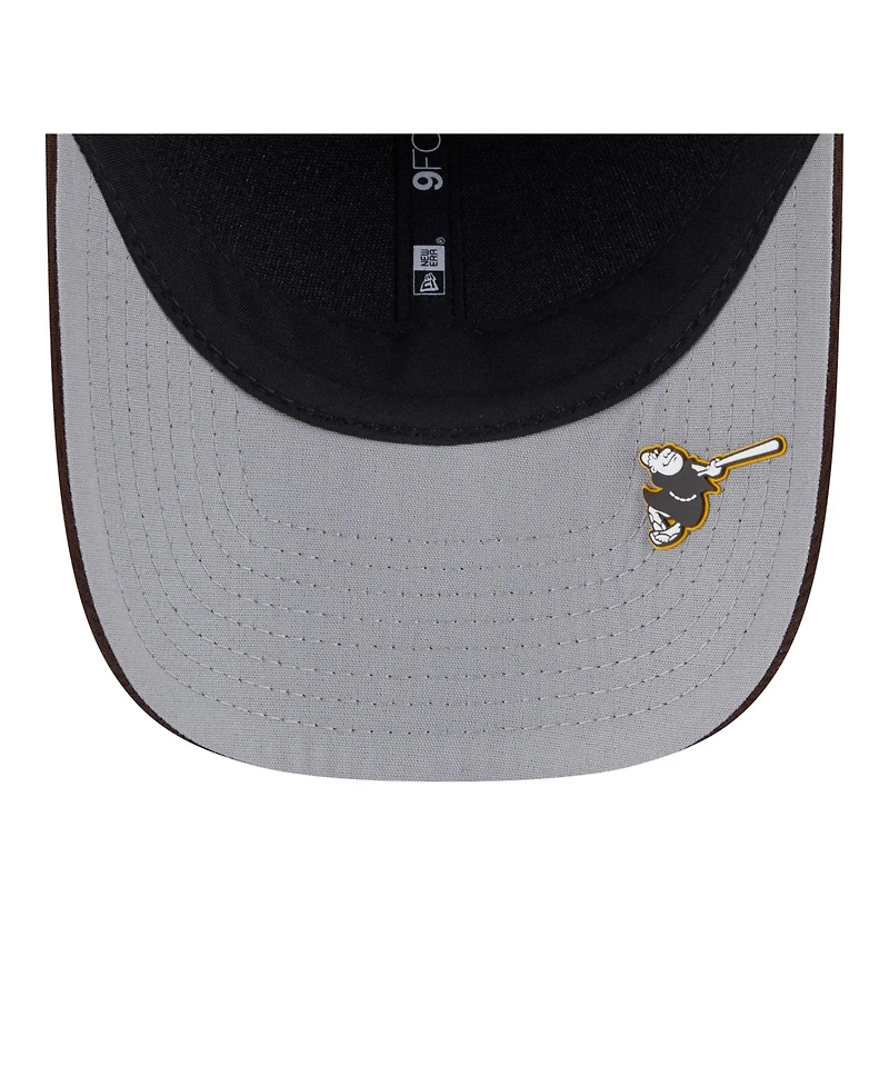 New Era Men's Dark Brown San Diego Padres 2025 Mlb Clubhouse 9FORTY Adjustable Hat