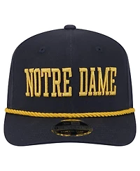 New Era Men's Navy Notre Dame Fighting Irish 9SEVENTY Stretch-Snap Adjustable Hat