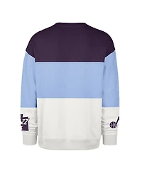 '47 Brand Men's and Women's Light Blue Utah Jazz 2024/25 City Edition On Five Maximalist Pullover Sweatshirt